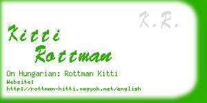 kitti rottman business card